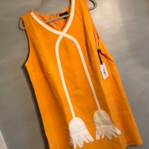 NWT Victoria Beckham Yellow Dress 2X